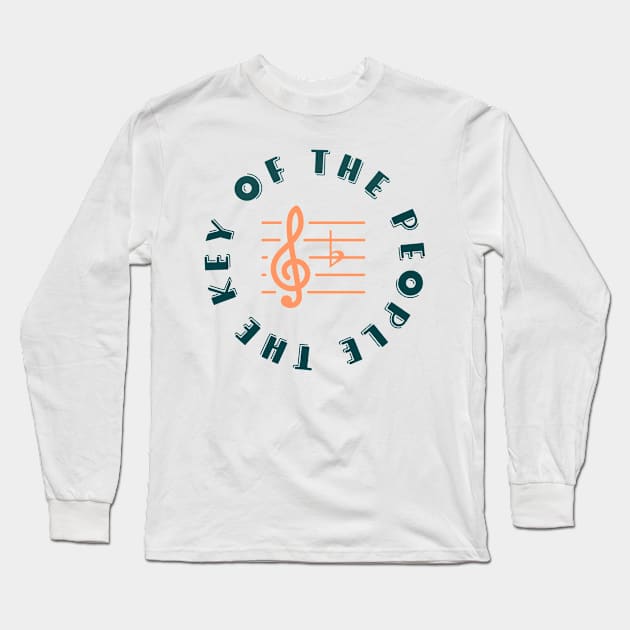 F Major the Key of the People (light) Long Sleeve T-Shirt by Jazz Nerd Paradise